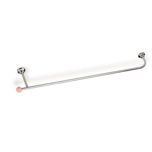 Towel Bar, StilHaus Y05, Contemporary 24 Inch Chrome Towel Bar with Frosted Glass Y05
